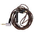 Miniatyrbillede 5 af 8: Hovedetelefon Opgraderingskabel 3,5 mm/A2DC Stik Høretelefon Udskiftningsledning med Mikrofon Trådkontrol til CKS1100 E40 E50 E70 LS200