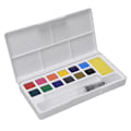 Miniatyrbillede 2 af 8: Solid Pigment Børne Udendørs Skitse Maleri Bærbart Pigment Kit Kunst Tilbehør 12 Farver