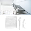 Miniatyrbillede 2 af 8: 3 meter Balkon Sikkerhedsnet Børn Børn Husdyr Trapper Gelænder Beskytter Ulykkesforebyggelse MeshWhite