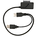 Miniatyrbilde 1 av 8: USB2.0 optisk stasjonskabel Ekstern USB til SATA 6 og 7 strømforsyning Bærbar Plug and Play 480 Mbps stasjonsadapter
