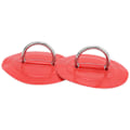 Miniatyrbilde 8 av 8: 2 stk oppblåsbare båtkajakk DRing Pad Patch PVC Marine rustfritt stål fast spenne (rød)