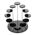 Miniatyrbillede 1 af 4: Multi-lags Cupcake Stand Akryl Tiered Serverings Rund Cupcake Tårn Til Fest E