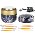 Miniatyrbillede 1 af 8: Pottemagerhjul Mini Elektrisk Keramisk Maskine Børns Manuelle DIY Værktøj 100240V(AU Stik )