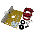Miniatyrbillede 1 af 5: Router Lift System og Aluminium Routerbord Indsatsplade Guld