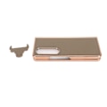 Miniatyrbild 1 av 8: Vikbart phone case för Samsung Galaxy Z Fold 4 Nano Elektropläterat Läder Stjärnmönster Anti-skrapa Telefon Case Grå