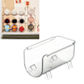 Miniatyrbillede 5 af 8: Vandflaskearrangør Transparent Stakbar Pladsbesparende Vandflaske Opbevaringsholder Stativ til Vakuumkop 1 Gitter