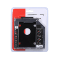 Miniatyrbillede 8 af 8: 9,5 mm aluminium SATA HDD SSD-kabinet harddiskdrev bay-caddy optisk DVD-adapter til bærbar computer