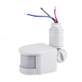Miniatyrbild 1 av 5: 15M AC110V-220V PIR 10-100W Infraröd Rörelsesensor Universell Induktiv Strömbrytare Vit