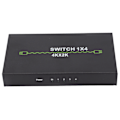 Miniatyrbilde 2 av 8: High Definition Multimedia Interface Splitter 4k 1 in 4 Out Stabil Pålitelig Praktisk Datamaskin Enhet Spenning 100‑240VEU Plugg