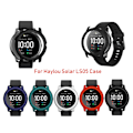 Pikkukuva 3 / 8: Kotelo Solar LS05 -kellolle Silikoni-näytönsuojakalvokehys Xiaomi Solar Smart Watch -pehmeälle rannekkeelle