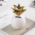 Miniatyrbild 7 av 8: Nordisk enkel ananas keramisk spargris prydnader rum hem inredning dekorativa mynt förvaringslåda