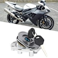 Miniatyrbillede 7 af 8: Tændingsswitch brændstof gasdæksel sædelås nøglesæt passer til Yamaha YZF R6/ YZF R1/ FZ6/ FZ09/ FZ6R