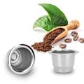 Miniatyrbild 3 av 7: Återanvändbar påfyllningsbar kaffekapselkopp i rostfritt stål för nespresso kaffemaskin