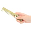 Miniatyrbild 3 av 8: Styling Skäggkam Bred tand Zinklegering Frisörsalong Frisörkam för män
