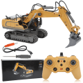 Pikkukuva 1 / 8: RC Excavator 11 Channel 2,4 Ghz 1:20 Simulation Design Pyöritettävä kauko-ohjattu kaivinkonelelu yli 3-vuotiaille