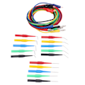Miniatyrbillede 4 af 8: Bananstik testledningssæt Nikkelbelagte clips Tilbage sondestifter til multimeter 4 mm JT8005por
