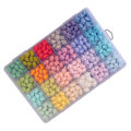 Miniatyrbillede 2 af 8: Forseglingsvoksperler i forskellige farver Stjerneform Lugtfri Røgfri Hurtigtørrende Voksfrimærker Perler til kuvertkortinvitationer