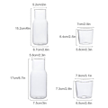 Miniatyrbillede 2 af 5: 360/500ml Sengelampe Vandkaraffel Sæt - Tumbler Glas - Mundskyl Flaske - Juice Kop - Natbord 15.2cm