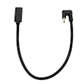 Pikkukuva 6 / 8: USB C -jatkokaapeli 0,3 m/0,98 jalkaa 10 Gbps kullattu oikeakulmainen USB 3.1 uros-naaras -jatkojohto Mi 4C:lle
