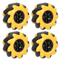 Pikkukuva 5 / 8: Mecanum Wheel OmniDirectional Smart Robot Auton osat Tarvikkeet Tee itse lelukomponentit 60mm (2 paria)