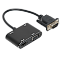 Miniatyrbilde 5 av 8: VGA hann til High Definition Multimedia Interface hunn VGA hunn adapter med lydkabel