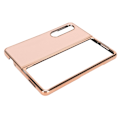 Miniatyrbild 4 av 8: Phone case Cover för Samsung Galaxy Z Fold 4 Nanoplätering Äkta läder Repsäkert Rosa
