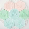 Miniatyrbillede 2 af 2: Fondant Stempel Non Stick Let at Afforme Akryl Bogstav Segl Relief DIY Cookie Præger Bage B