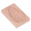 Miniatyrbillede 6 af 8: Træ Cookie Form Bøg Genanvendelig Vaskbar Biscuit Press Stempel Form til Køkken Bagning Fyrretræ Kogle