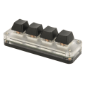 Miniatyrbilde 4 av 8: Programmerbart tastatur USB 4 nøkler Mini bærbart mekanisk tastatur HID DIY programmerbart tastatur RGB OSU spilltastatur