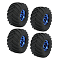 Pikkukuva 4 / 8: 4 kpl 1/10 Scale Monster Truck Renkaat RC-auton renkaat ja pyörät 1/10-kaukosäätimelle