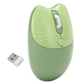 Miniatyrbillede 2 af 8: Trådløs mus BT5.1 eller 2,4 GHz Silent Click Justerbar DPI Auto Sleep Office Mouse for Girl Working Family School Cafe Green