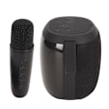Miniatyrbild 4 av 8: Mikrofon Bluetooth-högtalare RGB-ljus Mini Karaoke-maskin med en mikrofon för hushållspart i svart