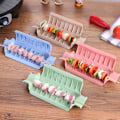 Miniatyrbilde 4 av 7: Grillspydboks for grillspyd av kjøtt, grillspydverktøy, bærbar grillspydboks