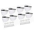 Miniatyrbillede 2 af 8: 8 stk. glas klemmeholder til rammer hylde zink legering justerbar laminat plade beslag stik