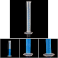Miniatyrbillede 5 af 5: Målecylindre glas 100 ml plastik gradueret cylinder korrosionsbestandighed