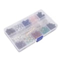 Miniatyrbillede 7 af 8: 240 stk Lava Rock Stone Beads Kit 10 Styles Multicolors 8 mm Diameter til DIY armbånd smykker fremstilling