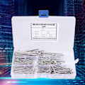 Miniatyrbild 8 av 8: 340 st saxsprint set kit 304 rostfritt stål industritillbehör Fästelement