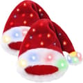 Christmas Hat with Red Velvet Lights
