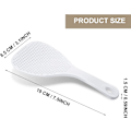 Miniatyrbild 4 av 5: 6 stycken ris-sked paddel i plast non-stick vit japansk ris-sked spatel, 19 cm