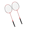 Miniatyrbild 2 av 8: LEIJIAER Badminton Racket Offensiv Järnlegering Lätt Bekväm Grepp Sports Badminton Racket Röd