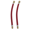 Pikkukuva 1 / 8: 2 kpl pyörän pumpun jatkoletkua, pituus 16,6 cm/6,5 tuumaa, nylon-kuparimateriaalit, kaksoisventtiilimuotoilu, täyttöletku