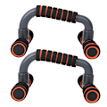 Miniatyrbillede 3 af 8: 2 stk. Orange H-formede push-up-stativer - greb til push-ups - fitnessudstyr til hjemmet - indendørs sportsudstyr