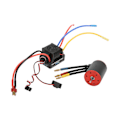 Miniatyrbild 8 av 8: 3650 2300KV Borstlös Motor 60A ESC Elektrisk Regulator Lång Linje för 1/8 1/10 RC Bil
