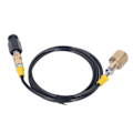 Miniatyrbillede 5 af 8: Soda Refill Adapter CO2 Cylinder Cartridge Fill Tank Connector med 60in Slange CGA320 Højtryksslange