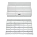 Miniatyrbild 6 av 8: Örhängehållare Organizer Transparent Akryl 30 Grids Portabel Stapelbar Örhängen Organizer Box L