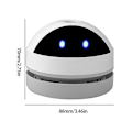 Miniatyrbilde 5 av 5: Mini Støvsuger for Skrivebord med USB-lader og Rengjøringsbørste for Kontor og Hjem (Inneholder ikke batteri)