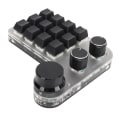 Miniatyrbilde 5 av 8: Programmerbart tastatur med RGB 3 knott 12 taster 2,4G USB-mottak Bluetooth DIY multifunksjonstastatur