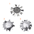 Miniatyrbillede 5 af 6: Praktisk rustfrit stål Manicure Stencil Fransk skærelinje Trimmer Negle Art DIY Tool