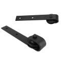 Miniatyrbillede 6 af 8: Glidende stalddør Remskive Hardware Rack Ophæng Rullehjul Kulstofstål Støjfri