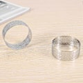 Miniatyrbillede 5 af 5: Perforeret Tærtering i Rustfrit Stål, 5 stk. 5 cm Perforeret Kagemoussering, DIY Runde Tærteringe